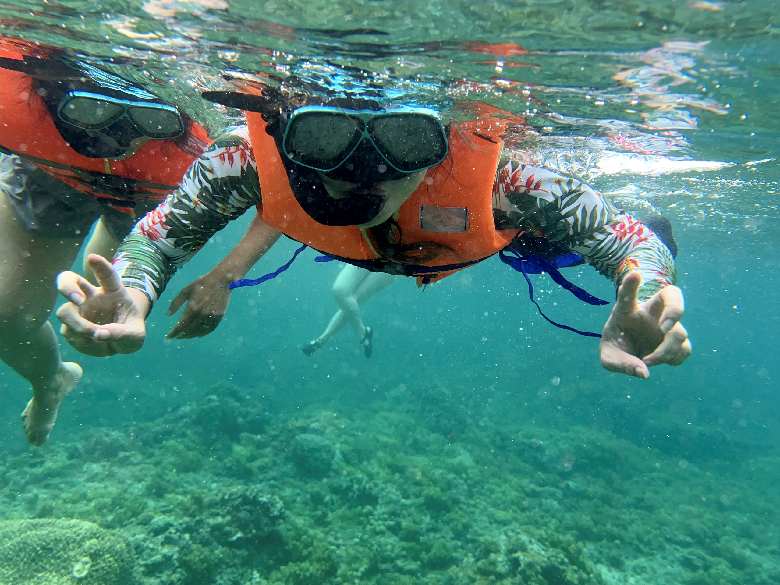 Du khách trải nghiệm đi thúng và lặn ngắm san hô ở đảo bé, huyện Lý Sơn