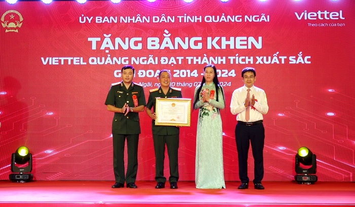 Lãnh đạo tỉnh dự Lễ kỷ niệm 20 năm Ngày truyền thống Viettel Quảng Ngãi