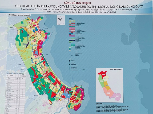 Công bố đồ án Quy hoạch phân khu xây dựng tỷ lệ 1/2000 Khu đô thị, dịch vụ Đông Nam Dung Quất