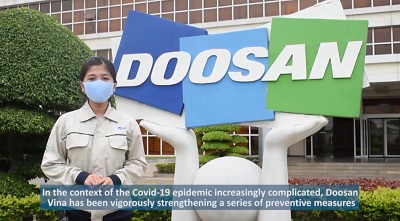 Doosan Vina thực hiện tốt công tác phòng, chống dịch, ổn định phát triển sản xuất