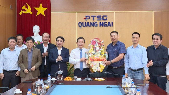 Chủ tịch UBND tỉnh Đặng Văn Minh thăm, chúc Tết các cơ quan, đơn vị doanh nghiệp