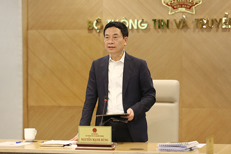 Bộ trưởng Nguyễn Mạnh Hùng phát biểu chỉ đạo tại Hội nghị