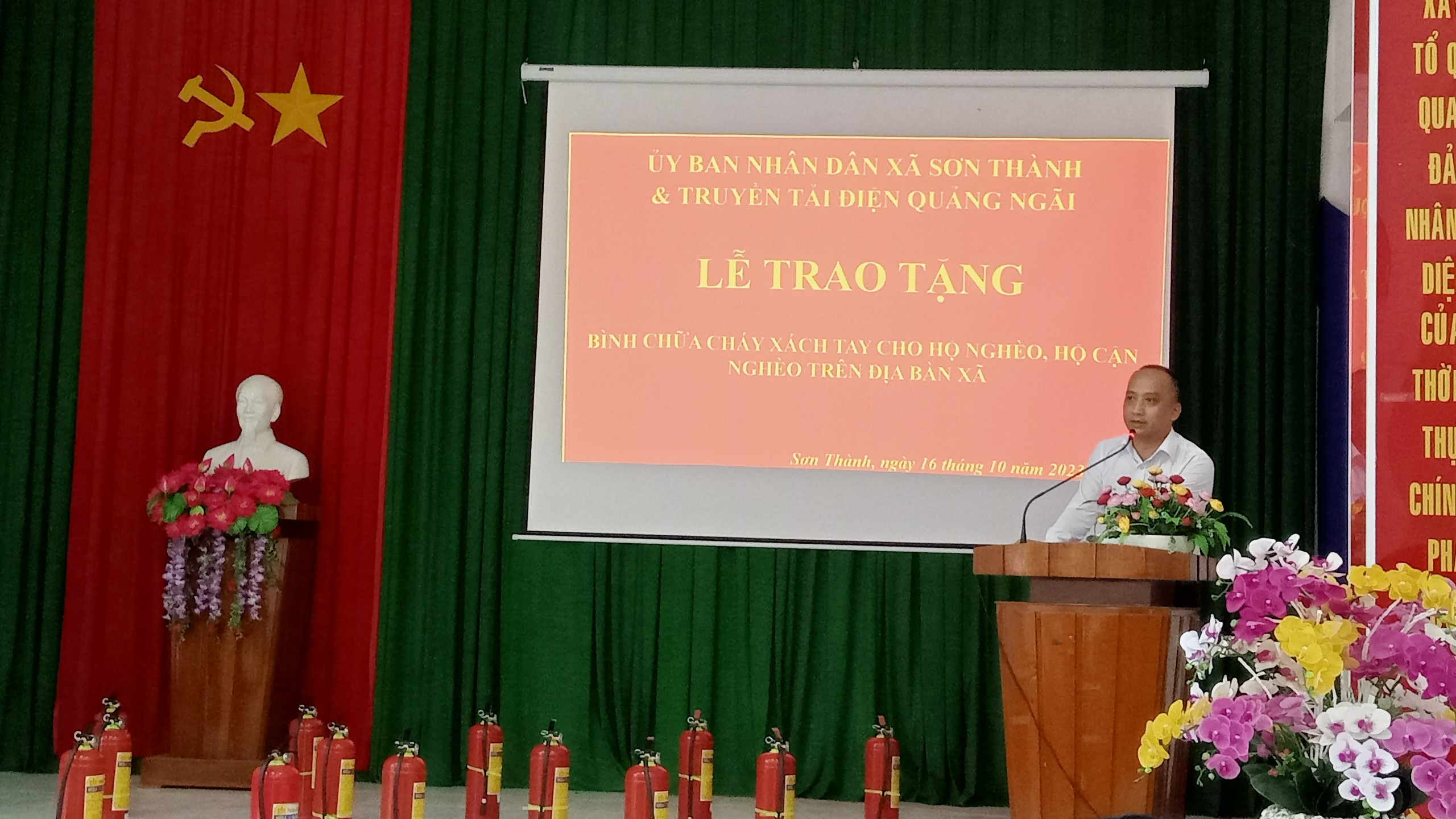 Phát biểu đồng chí Đặng Lê Minh Nhẫn, Giám đốc Truyền tải điện Quảng Ngãi