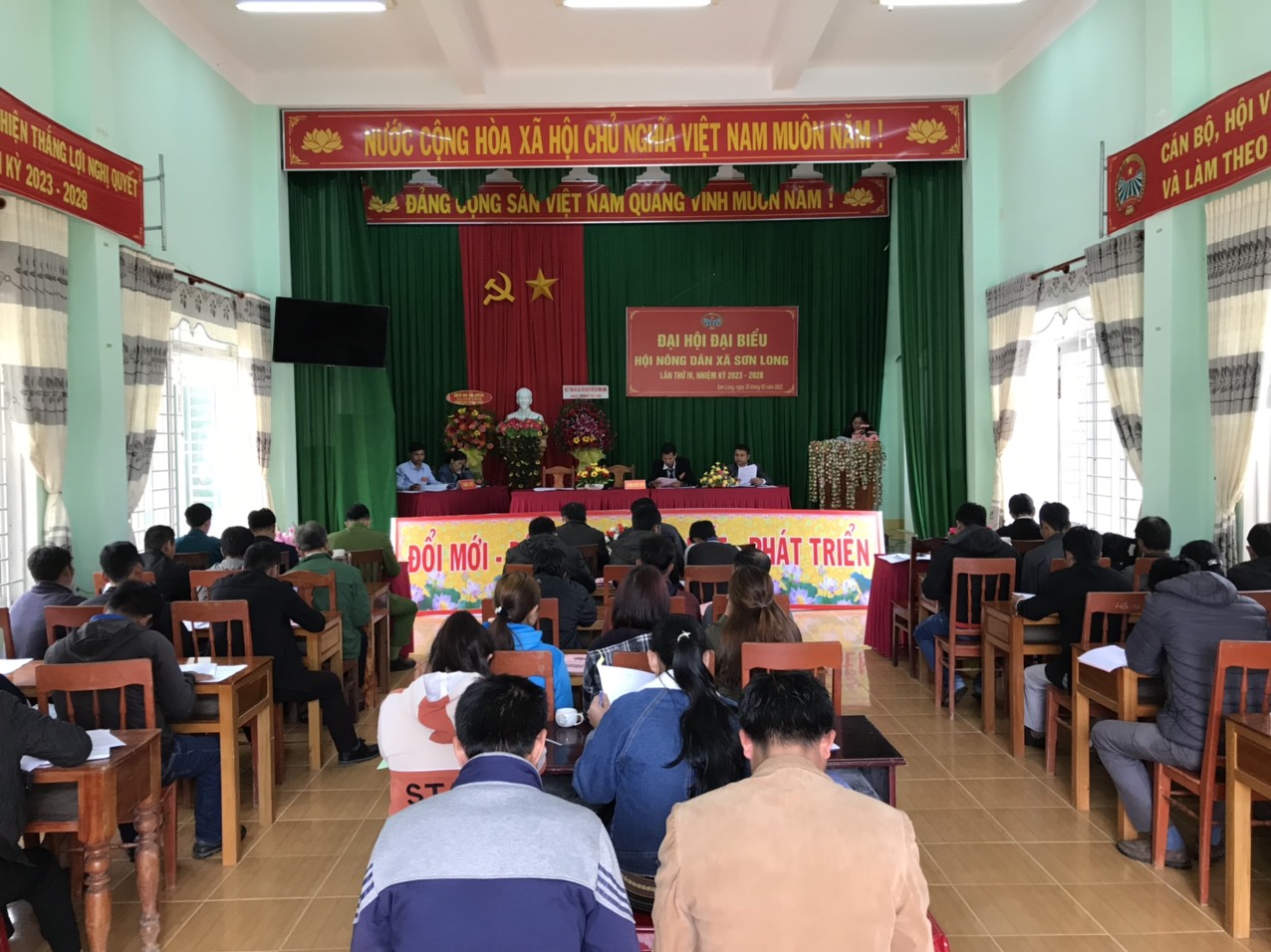 Đại hội Hội Nông dân xã Sơn Long nhiệm kỳ 2023-2028.