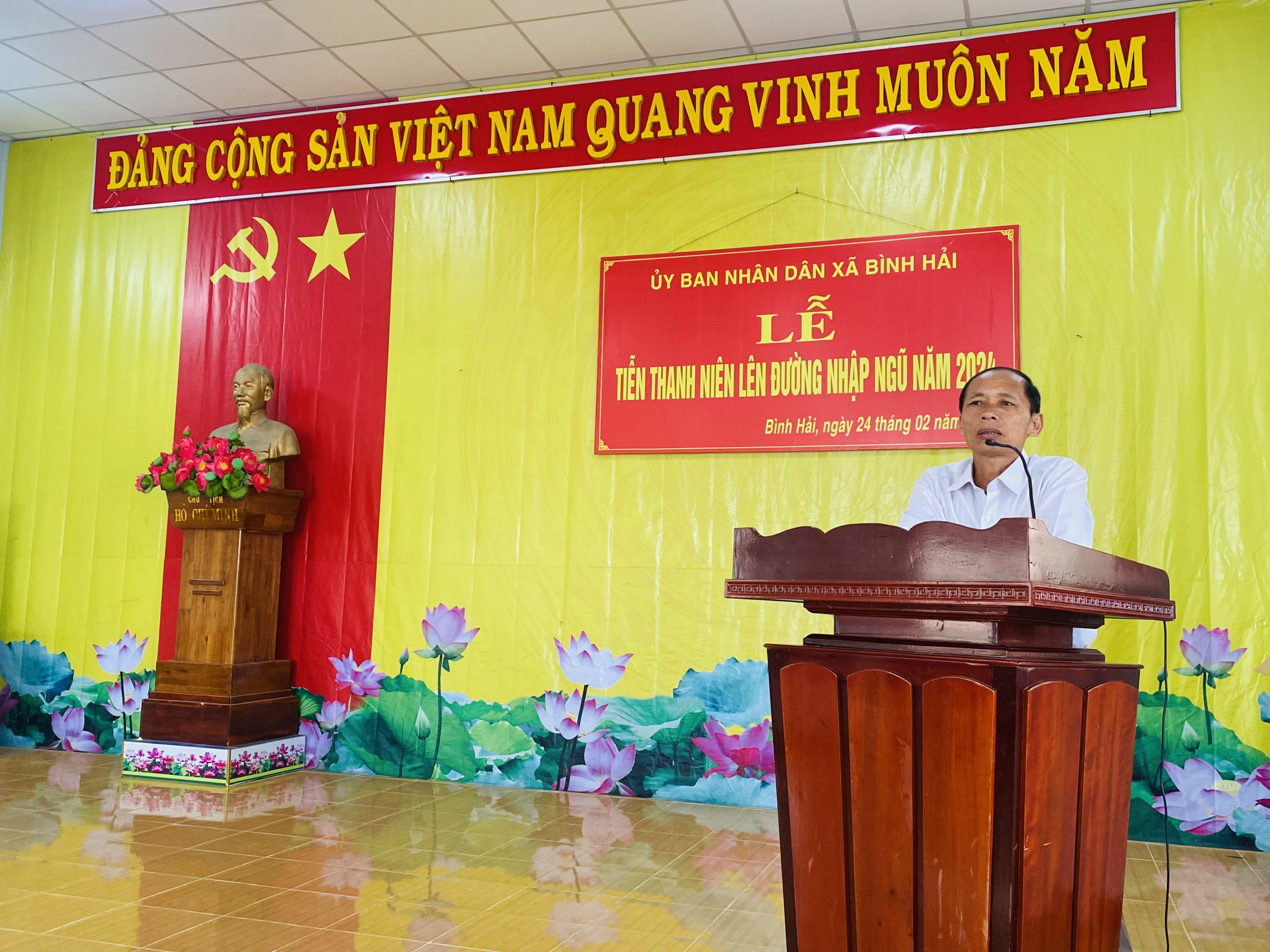 Đồng chí Võ Tấn Lợi, Bí thư Đảng ủy - Chủ tịch HĐND xã