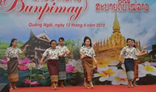 Training Laotian students in Quang Ngai