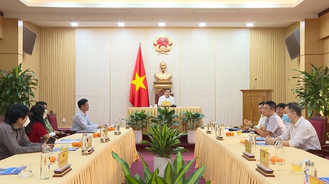 Chủ tịch UBND tỉnh Đặng Văn Minh làm việc với Tập đoàn Hòa Phát về các dự án đầu tư