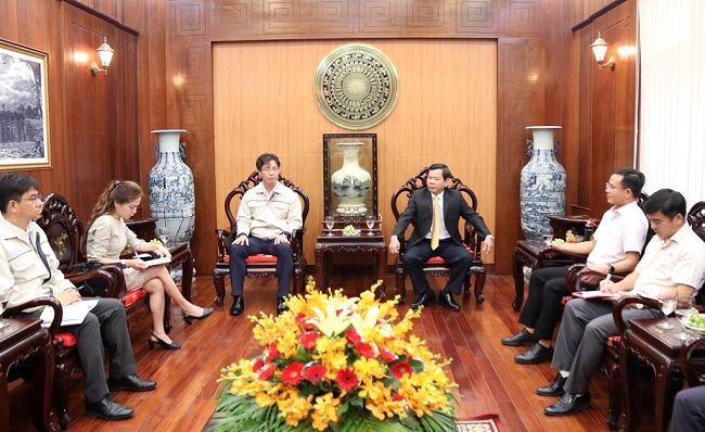 Chủ tịch UBND tỉnh Đặng Văn Minh tiếp Tổng Giám đốc Doosan Vina