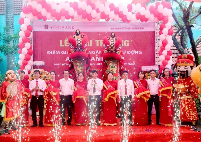 Agribank tỉnh Quảng Ngãi khai trương Ngân hàng tự động AutoBank CDM tại Tư Nghĩa