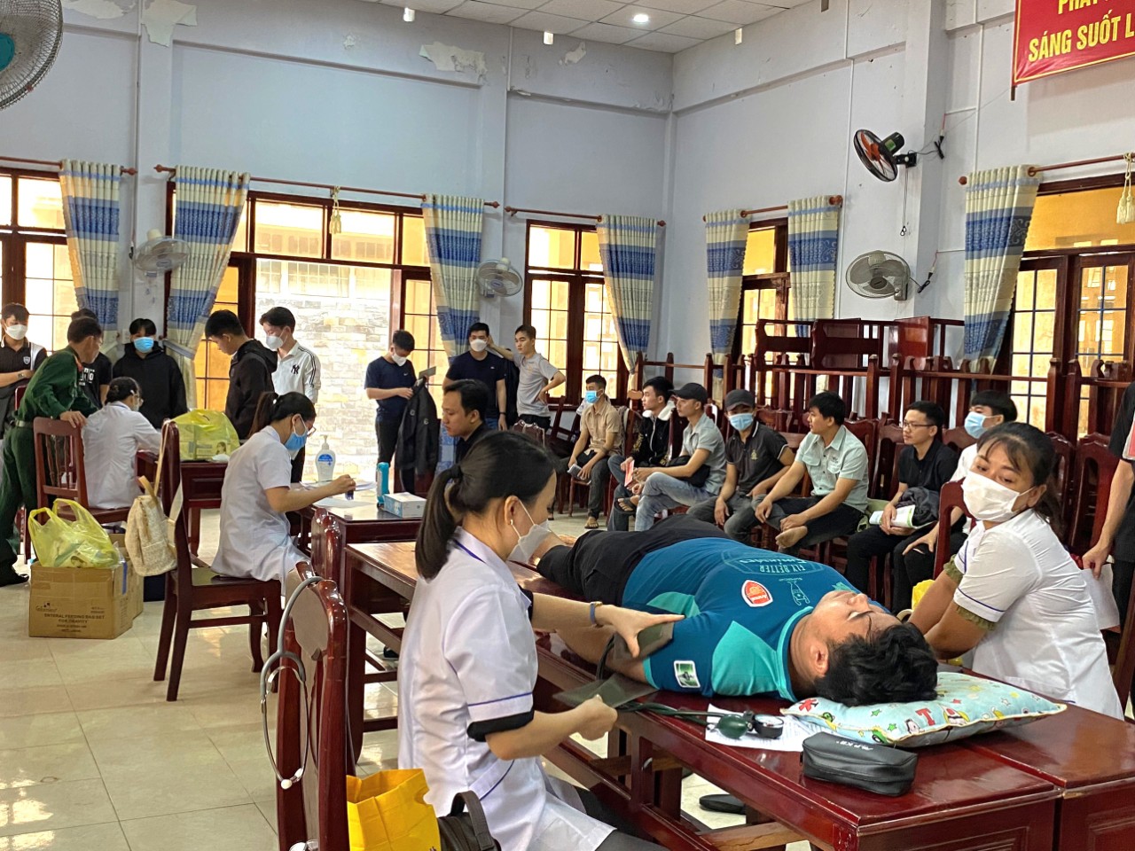 Tổ chức khám sức khoẻ nghĩa vụ quân sự năm 2023 tại xã Tịnh Minh