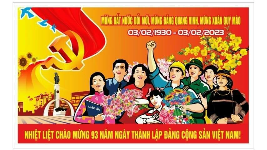 Bài tuyên truyền Kỷ niệm 93 năm Ngày thành lập Đảng Cộng sản Việt Nam (03/02/1930 – 03/02/2023)