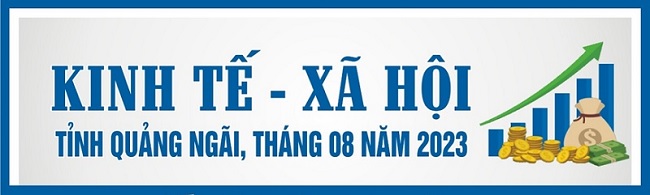 Infographic: Tình hình KT-XH của Quảng Ngãi tháng 8/2023