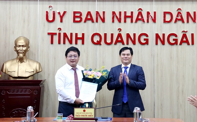 Đồng chí Võ Minh Vương giữ chức Phó Giám đốc Sở Tài nguyên và Môi trường