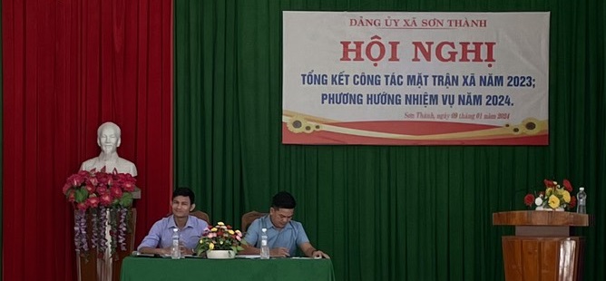 Ủy ban MTTQ Việt Nam xã Sơn Thành tổ chức tổng kết công tác Mặt trận năm 2023