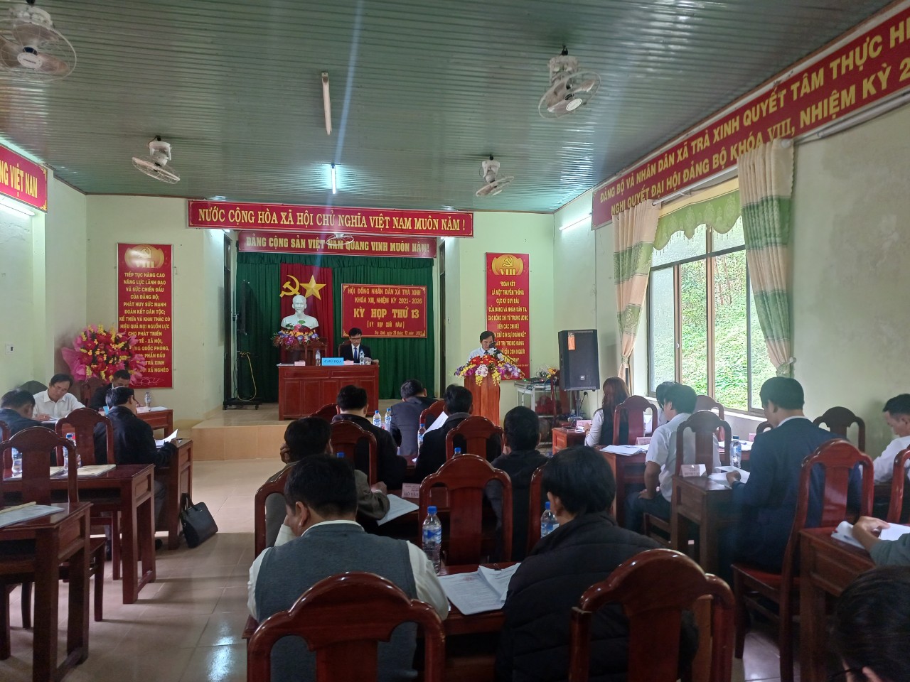 HĐND xã Trà Xinh, Khóa VIII, tổ chức kỳ họp lần thứ 13