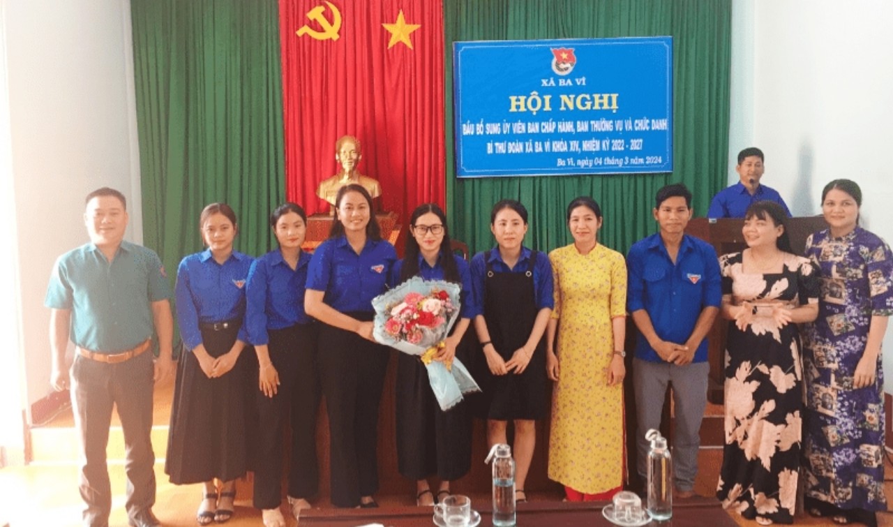 Đoàn xã Ba Vì bầu bổ sung Ủy viên BCH, BTV và Bí thư Đoàn TNCS Hồ Chí Minh xã, nhiệm kỳ 2022-2027