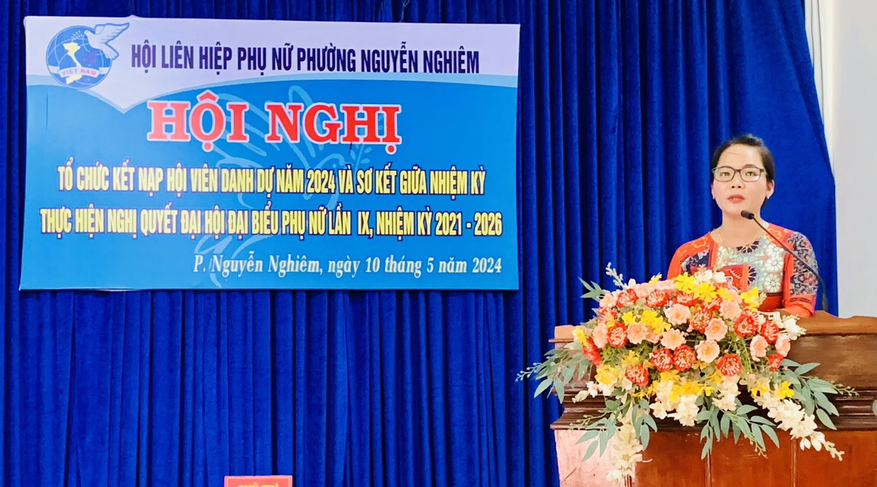 Hội Liên hiệp phụ nữ phường Nguyễn Nghiêm gắn việc học tập và làm theo tấm gương đạo đức Hồ Chí Minh vào những phong trào thi đua của Hội