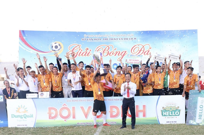 Bế mạc Giải bóng đá vô địch tỉnh Quảng Ngãi năm 2024