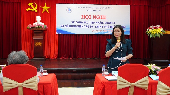 Thông tin về công tác tiếp nhận, quản lý và sử dụng viện trợ phi chính phủ nước ngoài tại Quảng Ngãi