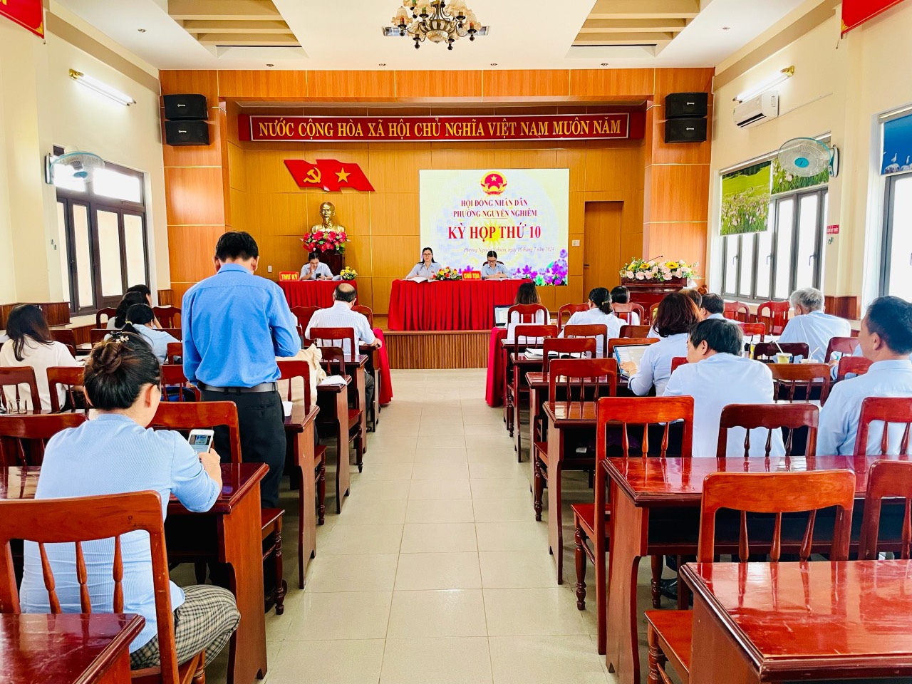 HĐND phường Nguyễn Nghiêm tổ chức kỳ họp thứ 10 (kỳ họp thường lệ giữa năm) khoá XIII, nhiệm kỳ 2021-2026