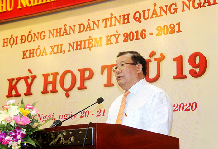 Phát biểu của đồng chí Nguyễn Tăng Bính, Phó Chủ tịch Thường trực UBND tỉnh tại kỳ họp HĐND tỉnh thứ 19