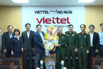 Lãnh đạo tỉnh thăm, chúc Tết Viettel Quảng Ngãi