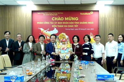 Thăm, chúc Tết Ngân hàng Công thương Việt Nam- Vietinbank chi nhánh Quảng Ngãi