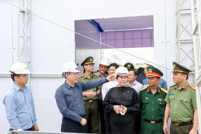 Chủ tịch UBND tỉnh Nguyễn Hoàng Giang kiểm tra công tác chuẩn bị Lễ động thổ Khu Công nghiệp VSIP II Quảng Ngãi