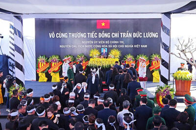 Quang cảnh Lễ an táng