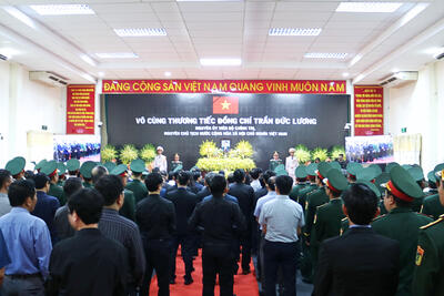 Quang cảnh Lễ truy điệu