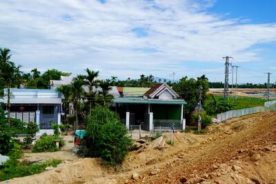 Khu vực các hộ dân bị ảnh hưởng của dự án