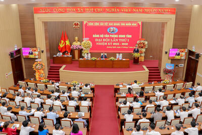 Quang cảnh Đại hội Đảng bộ Văn phòng UBND tỉnh lần thứ I, nhiệm kỳ 2025 – 2030