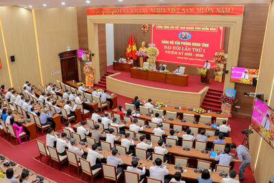 Quang cảnh Đại hội Đảng bộ Văn phòng UBND tỉnh lần thứ I, nhiệm kỳ 2025 – 2030