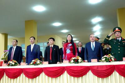 Lãnh đạo tỉnh dự lễ chào cờ đầu năm Ất Tỵ 2025 tại Bộ Chỉ huy Quân sự tỉnh