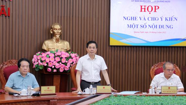 UBND tỉnh họp cho ý kiến một số nội dung trình HĐND tỉnh