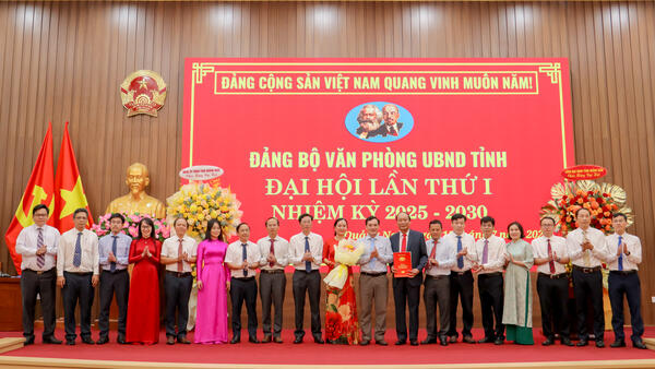 Đại hội Đảng bộ Văn phòng UBND tỉnh lần thứ I, nhiệm kỳ 2025 – 2030