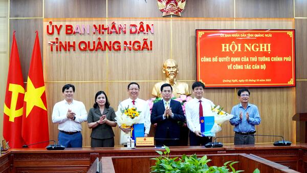 Công bố và trao Quyết định bổ nhiệm hai Phó Chủ tịch UBND tỉnh