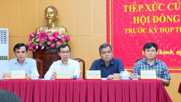 Tổ đại biểu HĐND tỉnh số 1 tiếp xúc cử tri phường Cẩm Thành