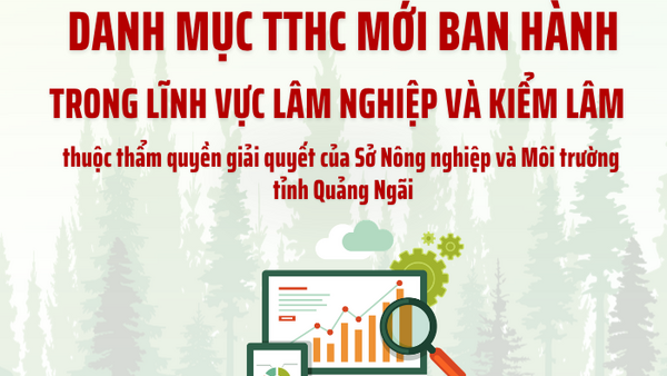 Công bố 3 TTHC mới ban hành trong lĩnh vực lâm nghiệp và kiểm lâm