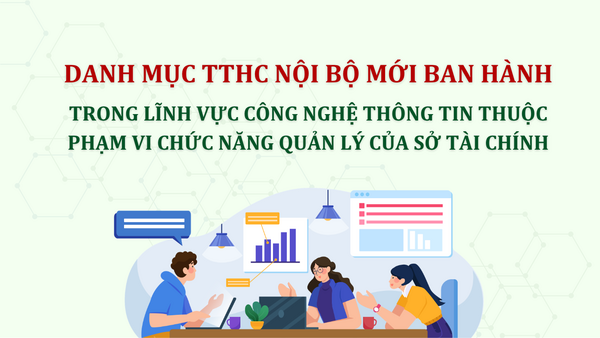 Công bố danh mục thủ tục hành chính nội bộ mới ban hành thuộc phạm vi  chức năng quản lý của Sở Tài chính