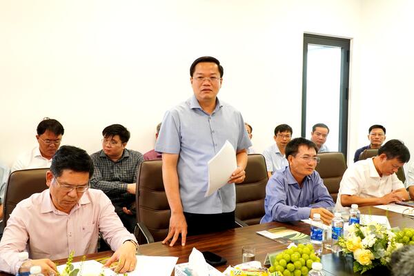 Chủ tịch UBND tỉnh Nguyễn Đức Tâm thăm và làm việc với Công ty Cổ phần chế biến nông sản Sao Mai
