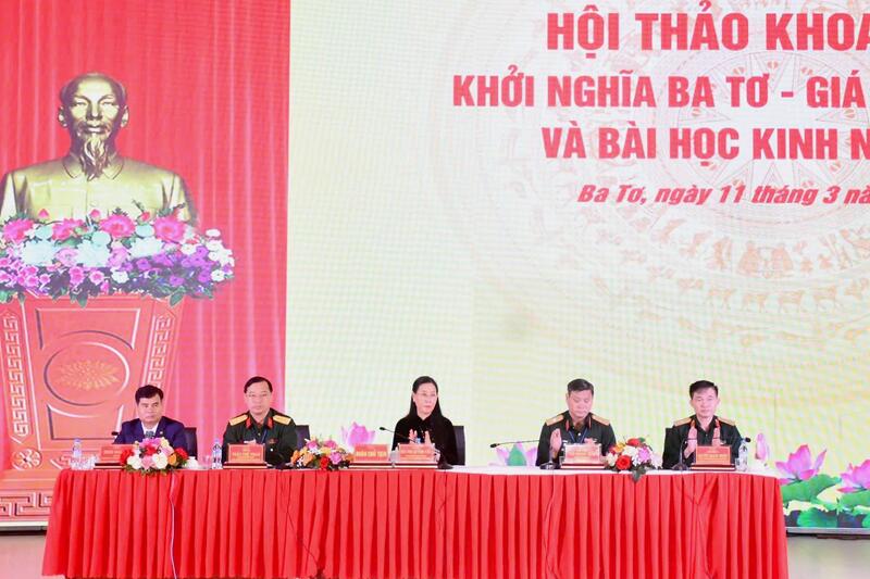 Một số hình ảnh tại Hội thảo khoa học “Khởi nghĩa Ba Tơ - Giá trị lịch sử và bài học kinh nghiệm”