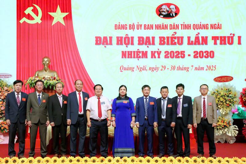Đại hội đại biểu Đảng bộ UBND tỉnh Quảng Ngãi lần thứ I, nhiệm kỳ 2025-2030