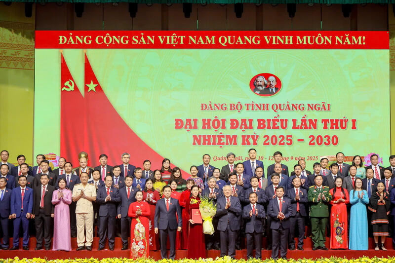 Khai mạc Đại hội đại biểu Đảng bộ tỉnh Quảng Ngãi lần thứ I, nhiệm kỳ 2025 – 2030