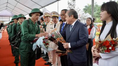 Quang Ngai military enlistment ceremony