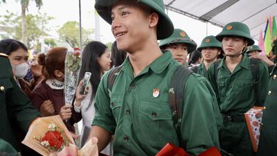 Quang Ngai military enlistment ceremony