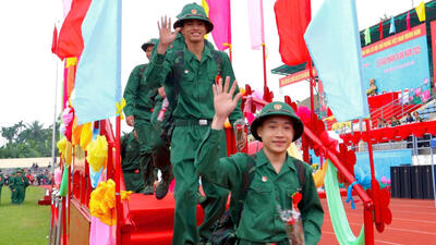 Quang Ngai military enlistment ceremony