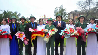 Quang Ngai military enlistment ceremony