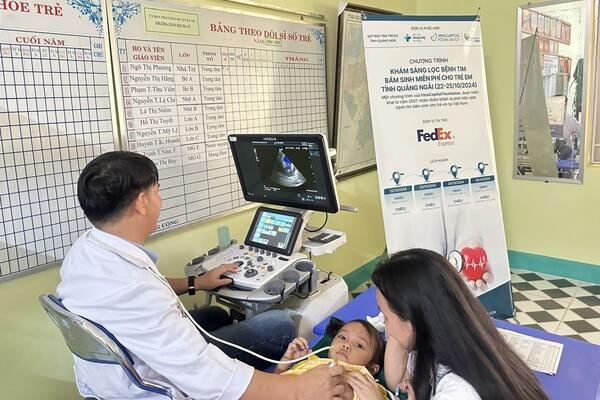 VinaCapital Foundation with the Congenital Heart Program in Quảng Ngãi province