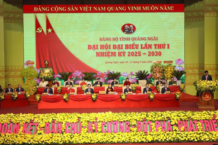 Opening of the 1st Party Congress of Quảng Ngãi Province, 2025–2030 term